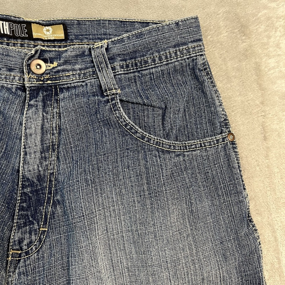 Vintage Southpole Gold Tab Denim Shorts Men's 34* Blue Baggy Skater Hip Hop - Picture 2 of 15